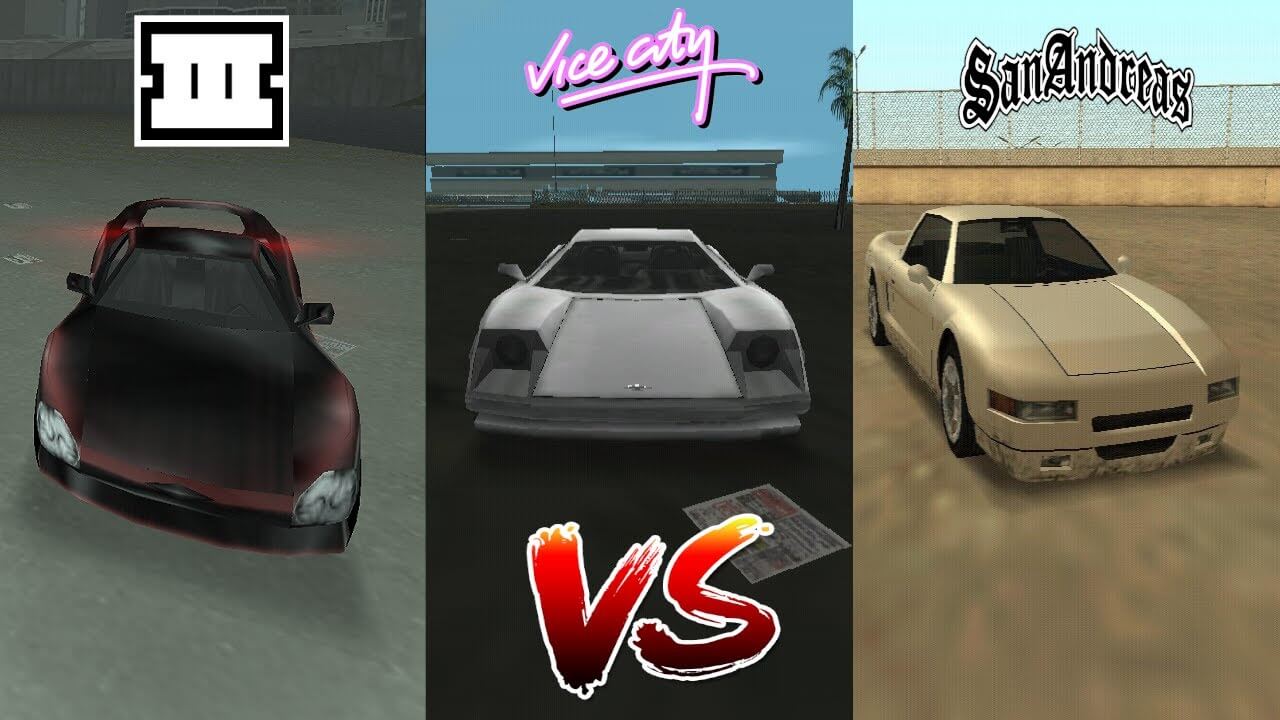 Evolution of Infernus from GTA III to GTA San Andreas
